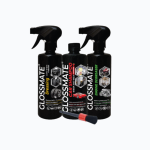 Car Shampoo Wash & Wax + Leather & Tyre Dressing + Engine Degreaser + Detailing Brush